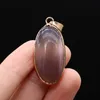 Pendant Necklaces Natural Stone Pendants Agates Necklace Oval Shape Unakite Tiger Eye For Jewelry Making Good Quality GiftPendant