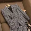 Trajes para mujer Blazers Marca Tide Diseñador de moda retro Serie laberinto Chaqueta de traje León de un solo pecho Delgado Tallas grandes Ropa de mujer A13188