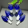 Accessoires pour fumeurs New Blue Cobra Bubble Head Bongs en verre Pipe à fumer en verre Conduites d'eau Plate-forme pétrolière Bols en verre Brûleur à mazout