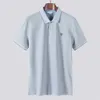 2023 Designer de luxe Hommes Polos Robe T-shirt Lettre de broderie Imprimé Tops Coton Épais Respirant T-shirts à manches courtes Casual Polos d'été pour hommes Noir et blanc M-XXXL