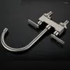 Bathroom Sink Faucets 4 Inch 304 Stainless Steel Lead Free Wash Basin Faucet Toilet Cold Mixer Tap Double Handle Holes