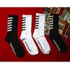 Men's Socks Harajuku Department of black and white Oblique Stripe HK Wind Stockings Male Tide Pilot Skateboard Lovers Cotton Women Socks Z0227