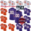 Custom S-6xl NCAA College Tigers Football Jersey 3 Dacari Collins 40 Luke Price 85 Josh Sapp 70 Tristan Leigh 77 Mitchell Mayes