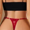 Women G-Strings Cross-Border E-Commerce New T-Back Cotton Crotch Sexy Feeling Breathable Girl Lace Hot Underwear for Women