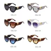 Lunettes de soleil épaisses surdimensionnées œil de chat femmes hommes marque concepteur grand cadre nuances lunettes UV400 luxe V noir lunettes de soleil Vintage