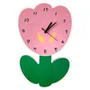 Horloges murales Creative Cartoon Décoration Muet Salon Enfants Maternelle Fleuriste Ornements Mignons 230228