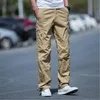 メンズパンツ夏の韓国ストレートカーゴ秋のカジュアルルーズプラスサイズのサイズのズボンメンファッションマルチポケットエラスティックウエストストリートウェア