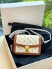 Messenger Teen Triomphe Satchel Bag Mens Womens Purse Wallet جلد طبيعي فاخر celins حقيبة يد حمل مغلف مخلب أسود Crossbody كتف مصمم حقائب رجالي