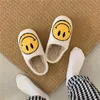 Slippers Winter Women Slipper Smile Face Pattern Women Fur Slippers Cute Cartoon Warm Plush Couple Shoes Indoor Autumn Men Fluffy Slides Z0215