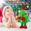 Poupées en peluche Arbre de Noël Jouets en peluche électriques Drôle Chant Danse Musique Arbre de Noël Poupée Jouet pour Fille et Garçon Cadeaux Navidad Noel Decor 230227