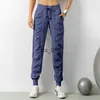 Yoga outfit ll kvinnor yoga jogging byxor lösa tröjor kvinnors fitness sport joggar som kör stretch bantar fötter svett byxor t230228