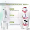 Andra munhygien Portable Oral Irrigator Water Flosser Dental Water Jet Tools Pick rengöringständer 350 ml 5 Nozzles Mouth Washing Machine Floss 230227