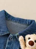 Combinaisons Denim bébé garçon vêtements imprimer vêtements pour bébés ours poupée né combinaison vêtements enfants à manches longues barboteuses outillage Style 230228