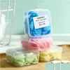 Handgemaakte zeeppapier schoonmaakzeep Soaps Portable Hand Was Blaadpapier Geurend plak Was handen Badreizen Schuimen Kleine tablet Druppel DHV0Z