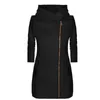 Damesjassen dames winterjas jas mode dames rits in het midden voor lente herfst solide kleur lange mouw capuchoned dropship 230228