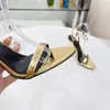 Designer Sandals Elegant Brand Women Shoes Padlock Pointy Naked Sandals Shoes Hardware Lock and key Woman Metal Stiletto Heel Party Dress Wedding EU35-43 10.5 CM heel