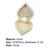 Presentförpackning Handgjorda smycken Box Portable Heart Shap