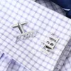 Gemelos Nombre de la letra personalizada Gemelos Iniciales personalizadas Gemelos Botones Regalos de boda Camisa para hombre Gemelos Hombres Joyas Puños 230228