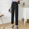 Pantalon femme mode coréenne femmes printemps droit noir blanc kaki pantalon costumes formel décontracté Harajuku Y2k