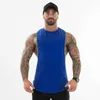 Heren tanktops gewone bodybuilding Cloing fitness heren flow gesneden t -shirts laten vallen armholes gym tank tops training mouwloze v tanktop z0320