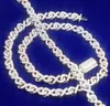 Bijoux de créateur RTS gros mens chaîne cubaine 9mm de large micro réglage moissanite miami chaîne cubaine rappeur bracelet collier