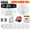 Alarm Systems Fuers W210 GSM Smart System Tuya WiFi Wireless Home Security Motion Sensor med Color LCD Display Panel Kit 230227