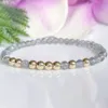 Fili MG1795 Bracciale con perline di labradorite da 4 mm, regalo personalizzato per il migliore amico