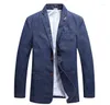 Mäns kostymer hösten herr cowboy kostym kappa mens blazer homme denim jacka affär fritid våren ytterkläder män blazers toppar stora xxxxl