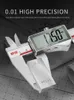 Vernier Calipers Dijital Metal Kaliper Paslanmaz Çelik Elektronik Mikrometre Cetveli Derinlik Ölçüm Aracı Gösterge Aleti 230227
