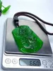 Colares pendentes Classe natural Classe A High Loong Jadeite Colar Green Pingents Jóias Homens Homens Homens Homens Homens