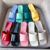 Slipper Luxury Designer Sandal Lady Slides plattform wedge rainbows GGity sommartofflor för Kvinnor män dammärken dearfoam Rubber Beach