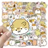 50st Cartoon Hamster Stickers Cricetinae Pet Rat Graffiti Kids Toy Skateboard Car Motorcykel Cykelklistermärke Dekaler