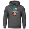 Moletons masculinos moletom europeu estilo americano personalidade fumando macaco moletom masculino moda solta moletom casual velo streetwear 230228