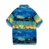 Chemises décontractées pour hommes Carnaval festif Chemise à manches courtes Hommes Mode d'été Hommes Chemises hawaïennes Seagull Print Casual Beach Aloha Shirt Plus Size 5XL Z0224