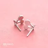 Boucles d'oreilles à tige mignonne petite cerise époxy noir pour femme filles mode créative couleur argent accessoires de fête SE274