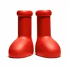 MSCHF Big Red Boot oljade eller gummistövlar för vått väder Creative och härlig gummisula är lätt på foten med lådan