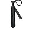 Bow Ties 2023 Luxury Black Paisley Striped Men's 8cm Silk Set Handkuchief Cufflinks Wedding Business Suit Accessories Dibangu