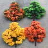 Decorative Flowers 12 Pcs Artificial Birch Branches Leaves Silk Plants Landscaping Fake Garden Home Decoration Greenery Tree Leaf