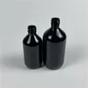 収納ボトル300ml 500ml x 20ブラックペットローションポンプボトルプラスチック化粧品コンテナ空のシャンプー亜ボトリングシャワージェルが肥厚