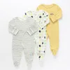 Bébé fille barboteuse né dors-bien fleur bébé barboteuses infantile bébé vêtements à manches longues né combinaisons bébé garçon pyjamas 230228