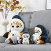 Simpatico squalo gatto gamberetti fritti gatto bambola di peluche bambole con ciondolo bella camera borsa per auto decorazione ciondolo regali di Natale portachiavi