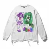 Damen Hoodies Sweatshirts Kawaii Kleidung Anime Hoodies Designer Sweatshirt dicke ästhetische Streetwear Frauen Grunge 230227