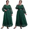 Vêtements ethniques Vintage élégant musulman longue robe Abayas fête arabe robe de soirée femmes manches islamiques Vestidos turquie moyen-orient Plus 4XL