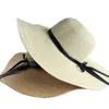 Sombreros de ala ancha Sombrero de paja de ala grande de verano Sombrero de ala ancha flexible Sombreros plegables de playa con lazo Sombreros nuevos para mujeres G230227