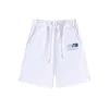 Marque de mode européenne et américaine trapstar blanc bleu serviette broderie lettres simples manches courtes Shorts Set