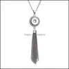 Pendentif Colliers Mode Cristal Gland Collier 18Mm Ginger Snap Pour Femmes Bijoux Cadeaux Drop Delivery Pendentifs Dhawz