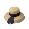 Breite Krempe Hüte Strohhut Frauen Retro Shade Woven Hut Sonnenschutz Strohhut Urlaub Strand Designer Hut Mode Hüte für Frauen G230227