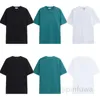 2023 Lanvins T-shirts Mens Women Designers Kort ärmar Fashion Summer Spring Casual Cotton Tees Italy Style Toppar Black White Green Yet5nsx5