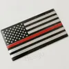 Thin Blue Line Flag Car Sticker Cars Decoration American Flags Sticker Aluminium Alloy Decal Wall Window Decor USA Banners Stickers BH8338 TQQ