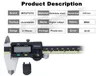 Vernier Calipers CNC Mitutoyo Tool Caliper Absolute 150mmデジタルステンレス鋼8インチ/メトリック8 "0-200mm範囲-0.001"精度0.0005 "230227